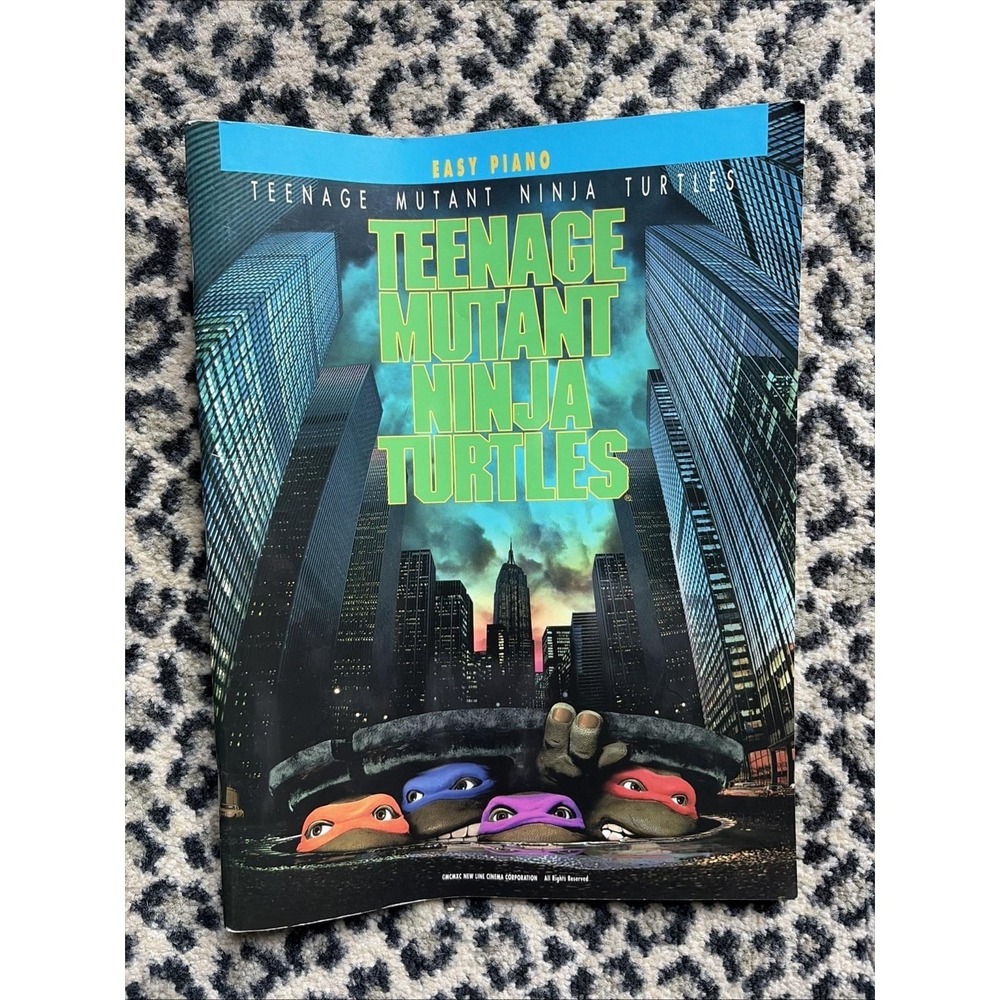 TEENAGE MUTANT NINJA TURTLES--PIANO/VOCAL/GUITAR MUSIC BOOK- SONGBOOk W/ Posters
